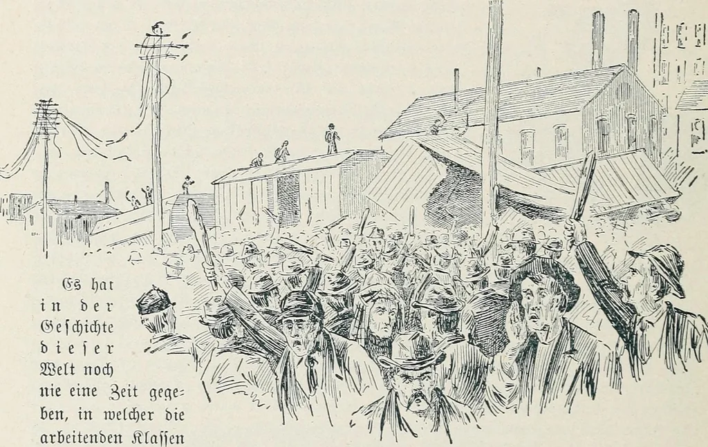 An illustration from Der kommende König .., 1899, leaf 208