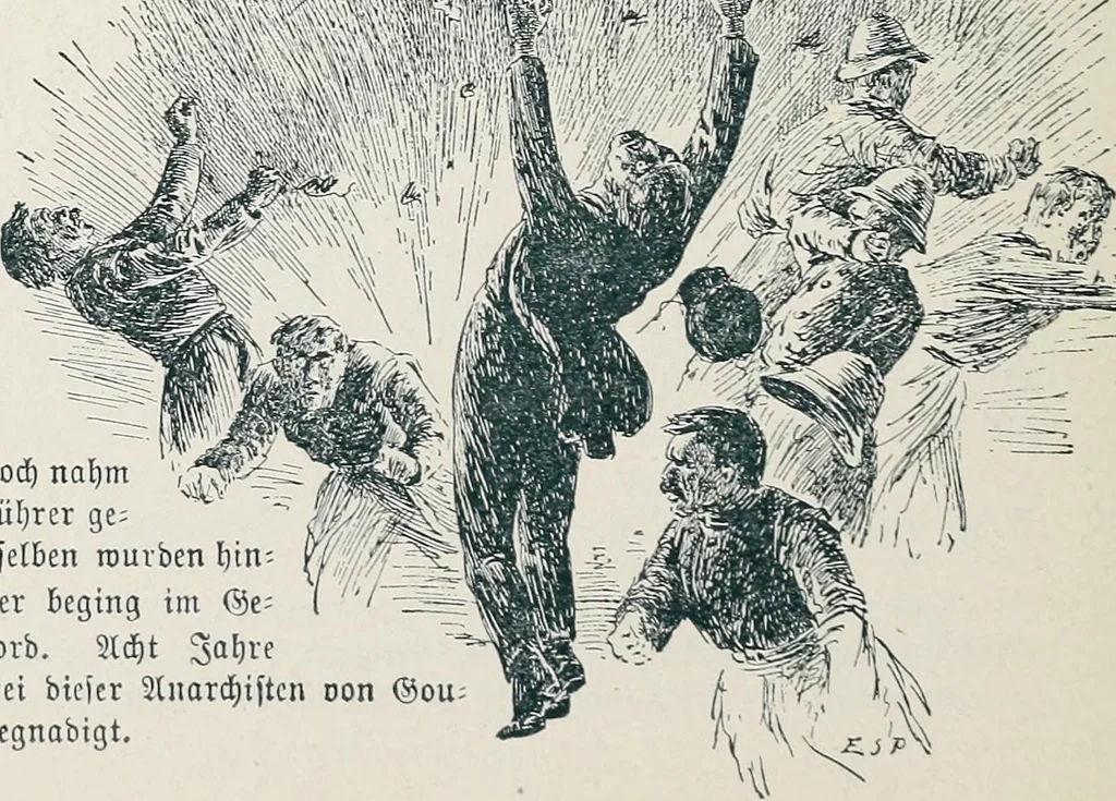 An illustration from Der kommende König .., 1899, leaf 210