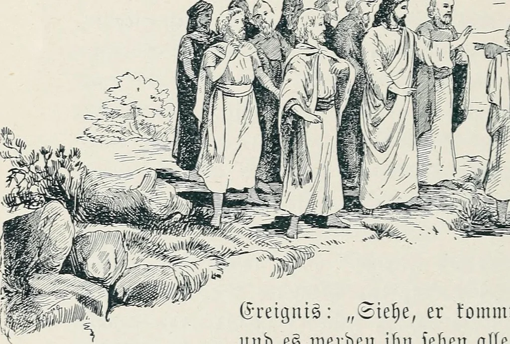 An illustration from Der kommende König .., 1899, leaf 84