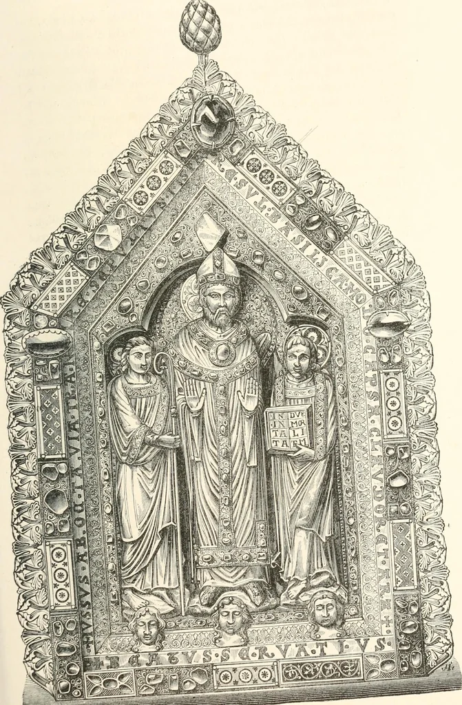 An illustration from Der Kunst- und Reliquienschatz des Kölner Domes, 1870, leaf 155