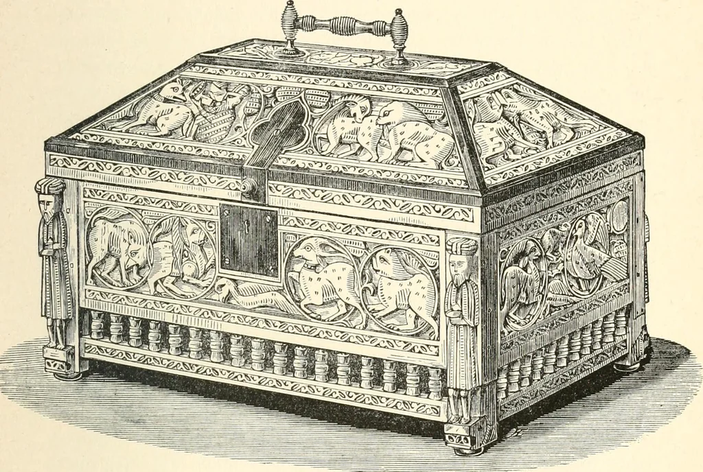 An illustration from Der Kunst- und Reliquienschatz des Kölner Domes, 1870, leaf 179