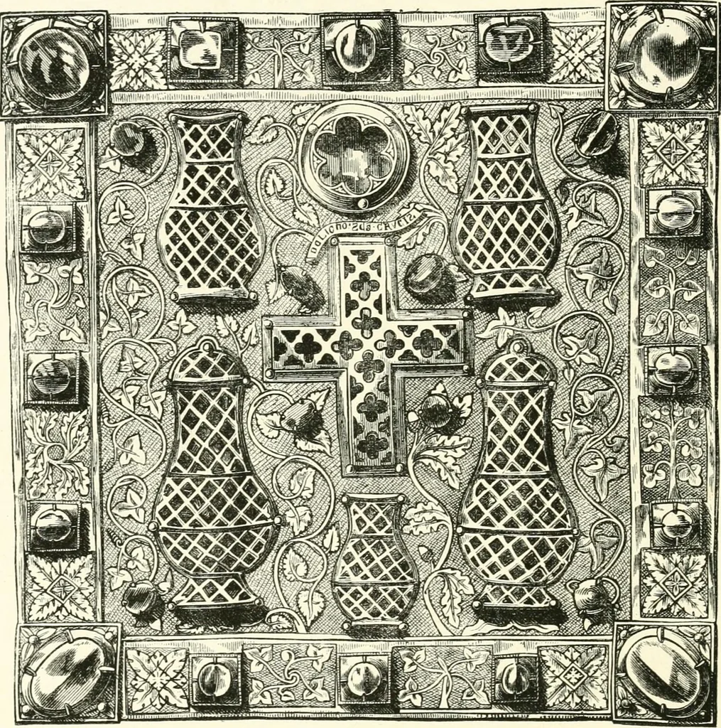 An illustration from Der Kunst- und Reliquienschatz des Kölner Domes, 1870, leaf 200