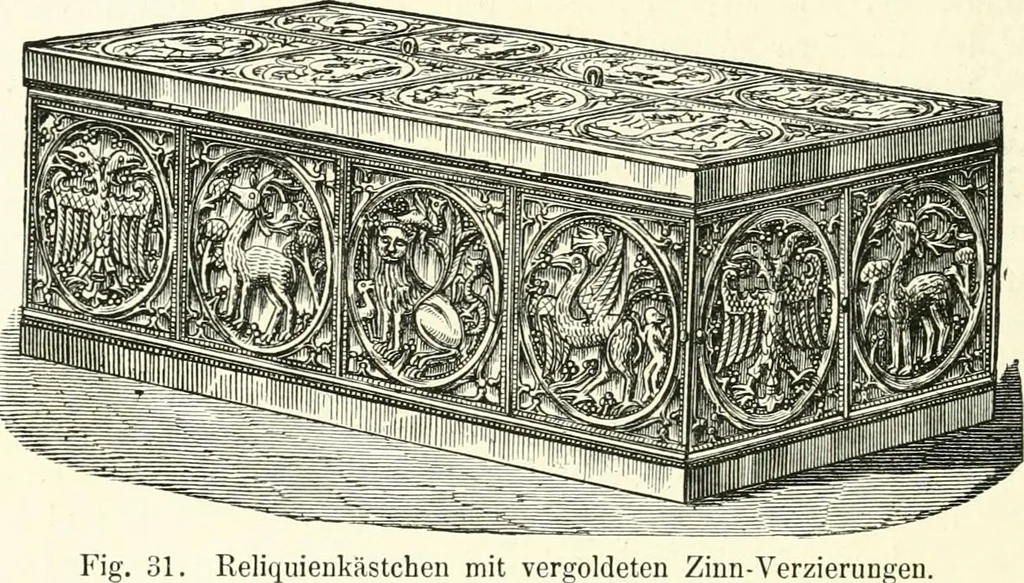 An illustration from Der Kunst- und Reliquienschatz des Kölner Domes, 1870, leaf 202