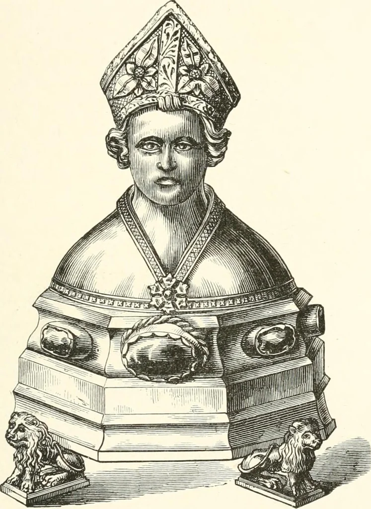 An illustration from Der Kunst- und Reliquienschatz des Kölner Domes, 1870, leaf 209