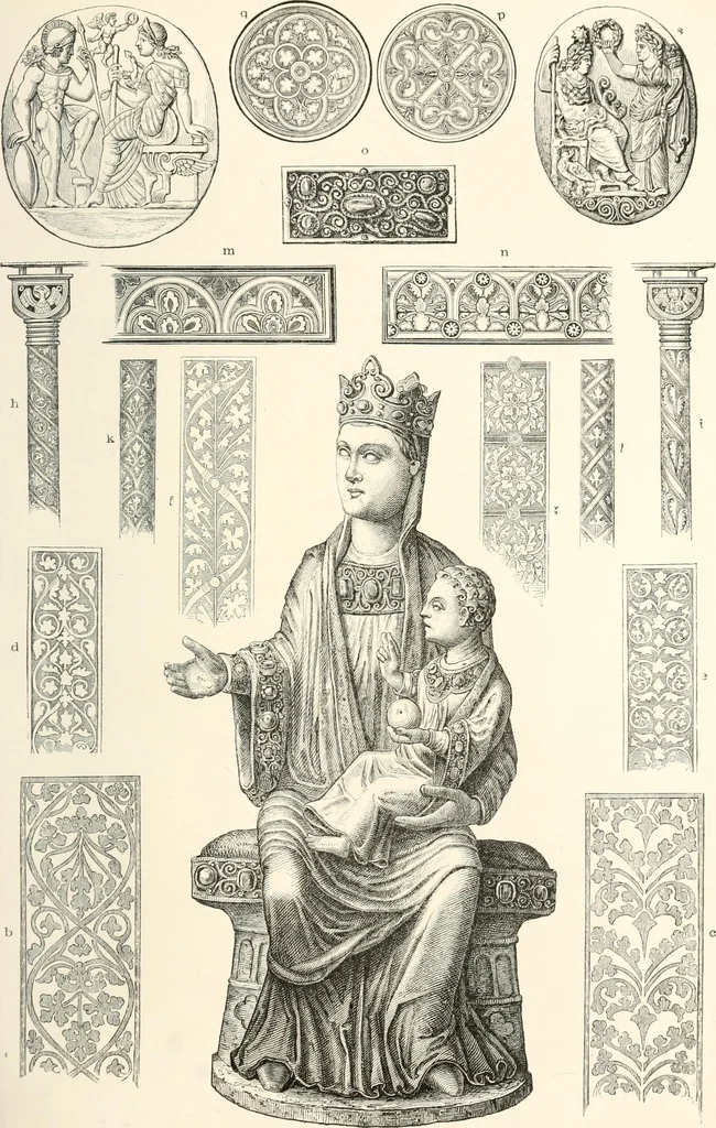 An illustration from Der Kunst- und Reliquienschatz des Kölner Domes, 1870, leaf 45