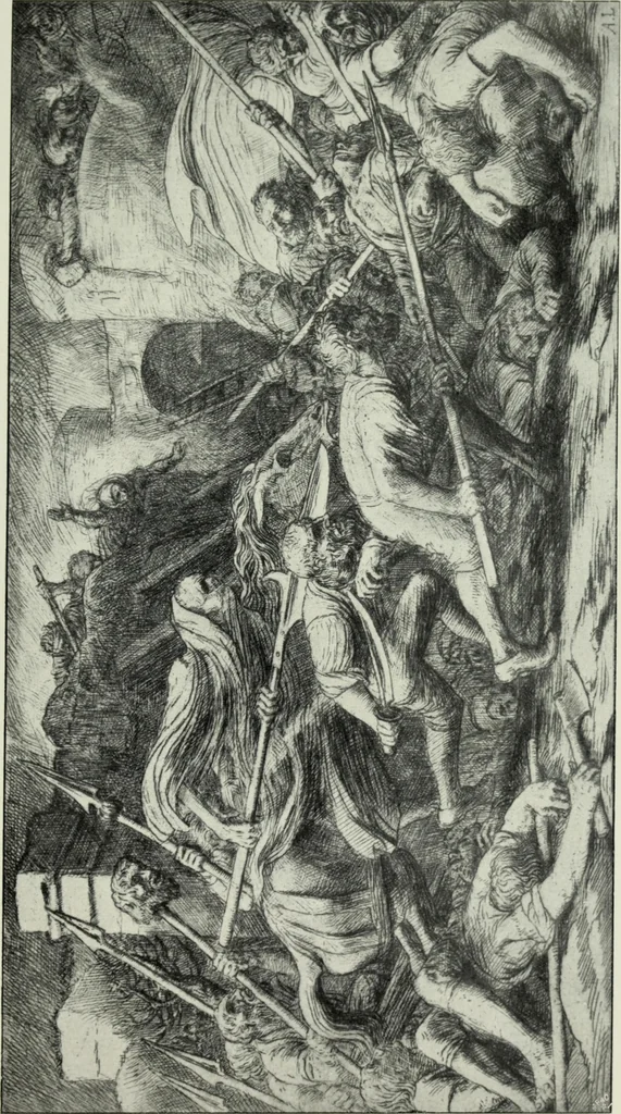 An illustration from Der Kupferstich, 1904, leaf 123