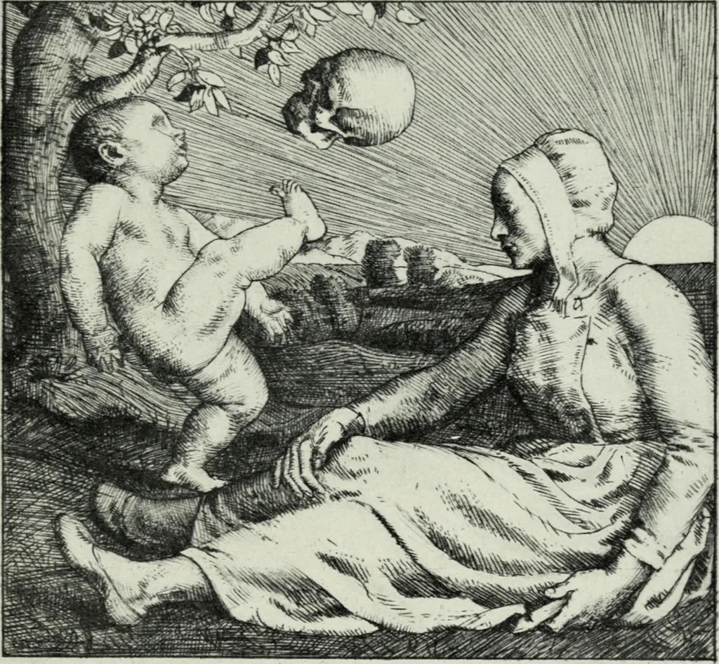 An illustration from Der Kupferstich, 1904, leaf 125