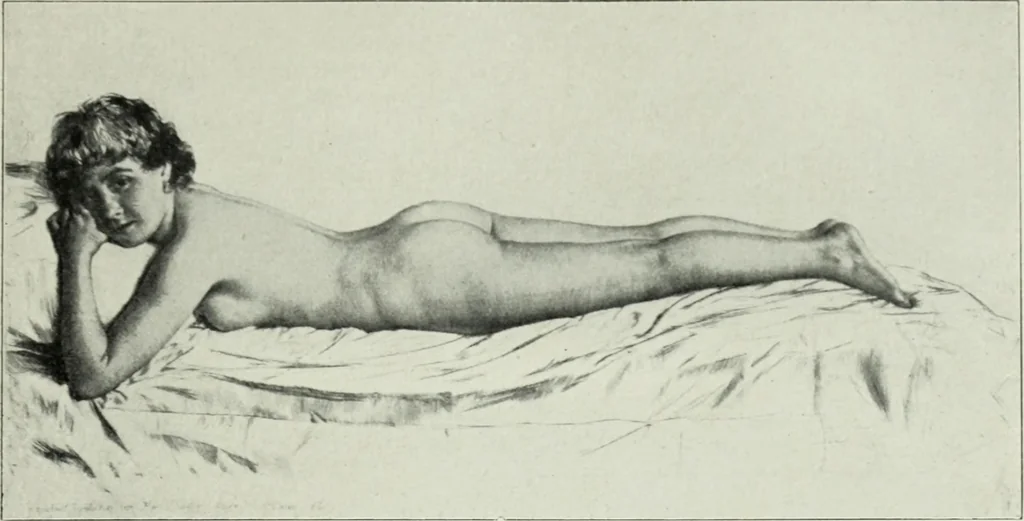 An illustration from Der Kupferstich, 1904, leaf 143