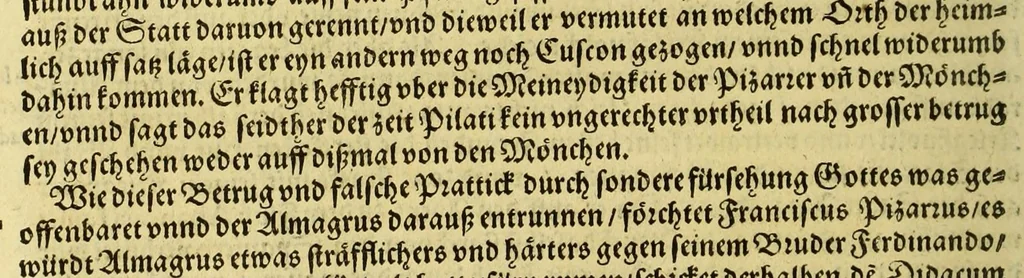 An illustration from Der Newenn Weldt vnd indianischen Königreichs, newe vnnd wahrhaffte History, : von allen Geschichten, Handlungen, Thaten, strengem vnnd ernstlichem Regiment der Spanier gegen den Indianern, vngläublichem grossem gut ..., 1579, leaf 188
