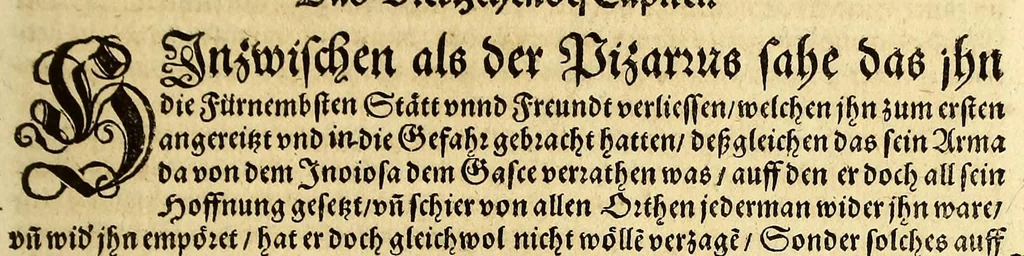 An illustration from Der Newenn Weldt vnd indianischen Königreichs, newe vnnd wahrhaffte History, : von allen Geschichten, Handlungen, Thaten, strengem vnnd ernstlichem Regiment der Spanier gegen den Indianern, vngläublichem grossem gut ..., 1579, leaf 211