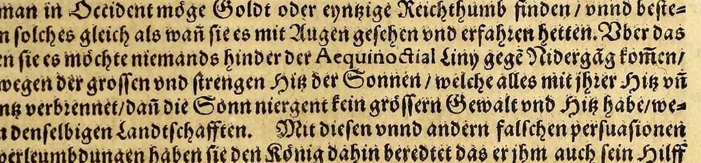 An illustration from Der Newenn Weldt vnd indianischen Königreichs, newe vnnd wahrhaffte History, : von allen Geschichten, Handlungen, Thaten, strengem vnnd ernstlichem Regiment der Spanier gegen den Indianern, vngläublichem grossem gut ..., 1579, leaf 29