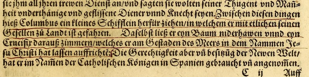 An illustration from Der Newenn Weldt vnd indianischen Königreichs, newe vnnd wahrhaffte History, : von allen Geschichten, Handlungen, Thaten, strengem vnnd ernstlichem Regiment der Spanier gegen den Indianern, vngläublichem grossem gut ..., 1579, leaf 31