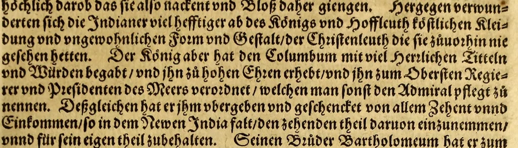 An illustration from Der Newenn Weldt vnd indianischen Königreichs, newe vnnd wahrhaffte History, : von allen Geschichten, Handlungen, Thaten, strengem vnnd ernstlichem Regiment der Spanier gegen den Indianern, vngläublichem grossem gut ..., 1579, leaf 35