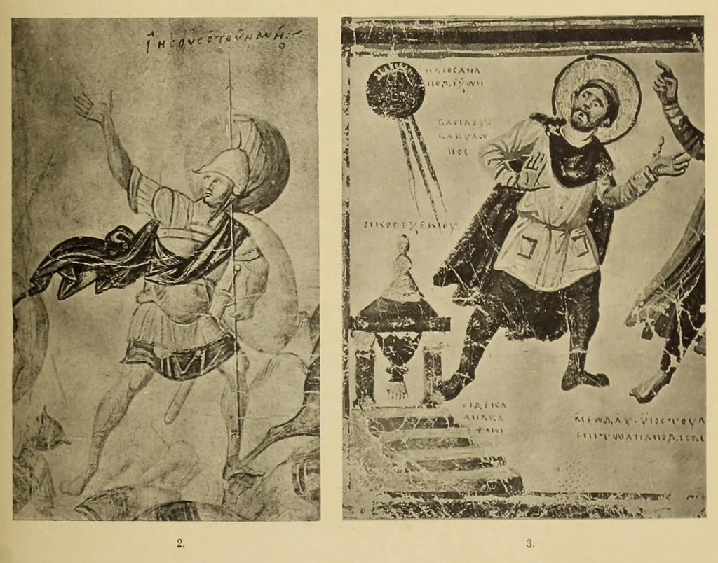 An illustration from Der Nimbus und verwandte Attribute in der frühchristlichen Kunst, 1905, leaf 171