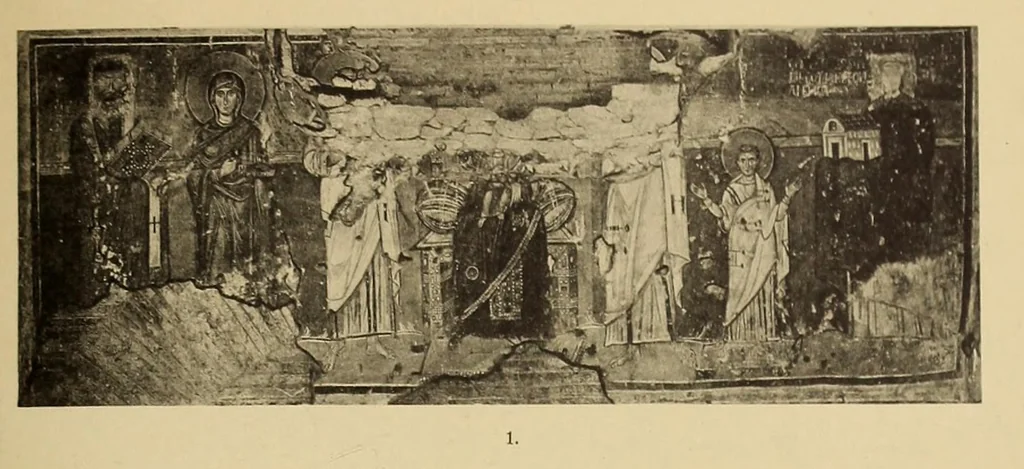 An illustration from Der Nimbus und verwandte Attribute in der frühchristlichen Kunst, 1905, leaf 171