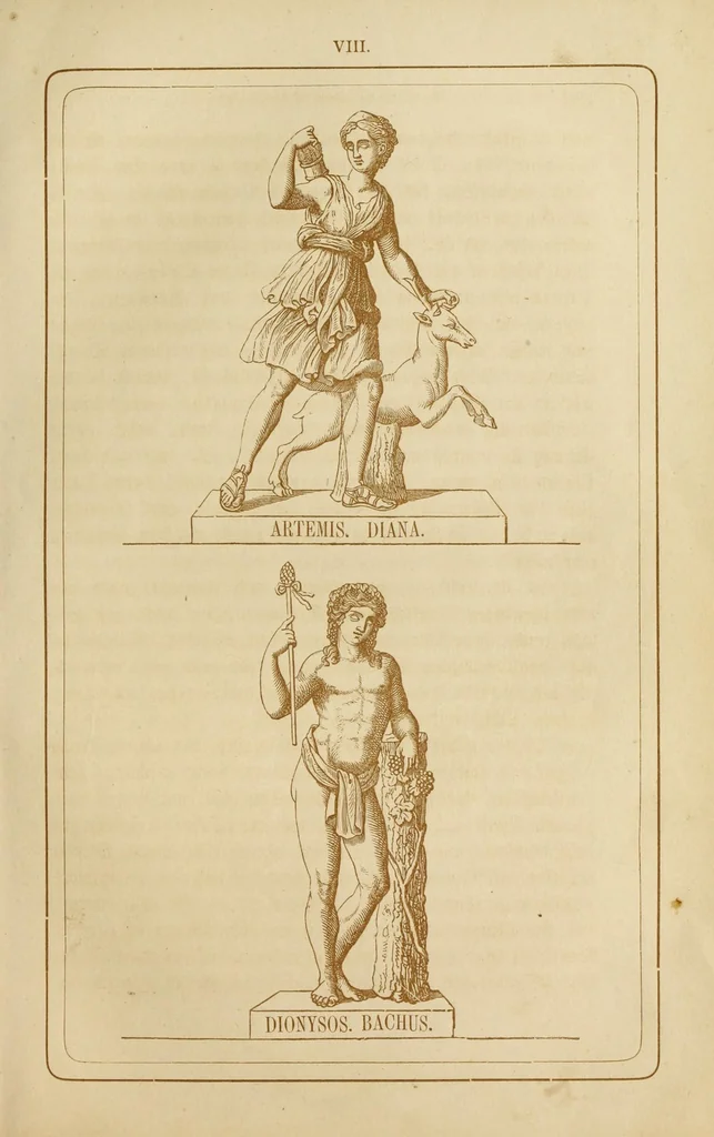 An illustration from Der Olymp, oder, Mythologie der Griechen und Römer : mit Einschluss der aegyptischen, nordischen und indischen Götterlehre : zum Selbtsunterricht für die erwachsene Jugend und angehende Künstler, sowie für höhere Lehranstalten, 1868, leaf 159