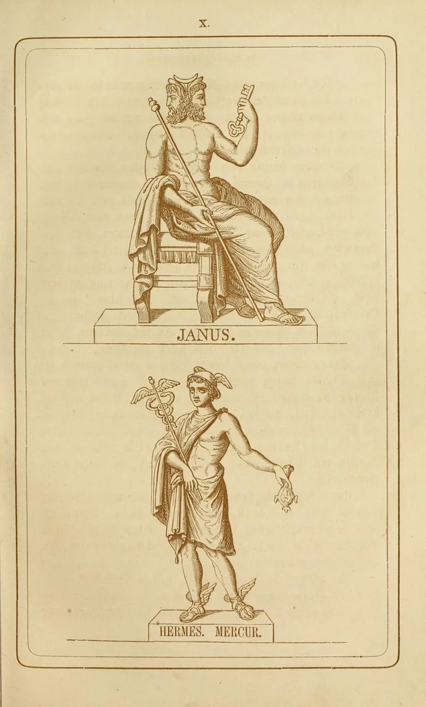 An illustration from Der Olymp, oder, Mythologie der Griechen und Römer : mit Einschluss der aegyptischen, nordischen und indischen Götterlehre : zum Selbtsunterricht für die erwachsene Jugend und angehende Künstler, sowie für höhere Lehranstalten, 1868, leaf 175