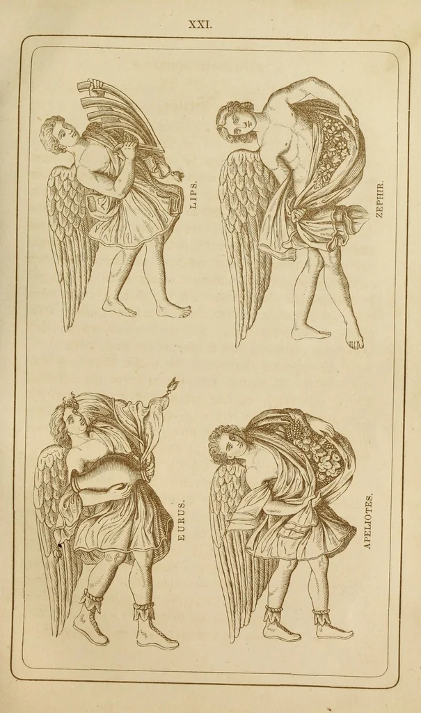 An illustration from Der Olymp, oder, Mythologie der Griechen und Römer : mit Einschluss der aegyptischen, nordischen und indischen Götterlehre : zum Selbtsunterricht für die erwachsene Jugend und angehende Künstler, sowie für höhere Lehranstalten, 1868, leaf 241