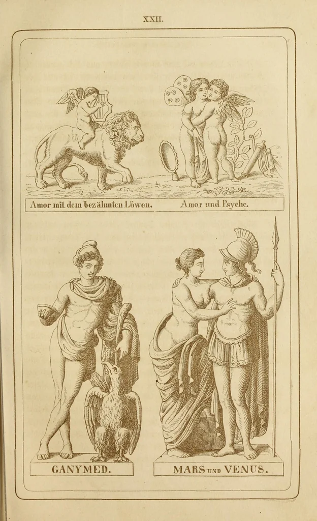 An illustration from Der Olymp, oder, Mythologie der Griechen und Römer : mit Einschluss der aegyptischen, nordischen und indischen Götterlehre : zum Selbtsunterricht für die erwachsene Jugend und angehende Künstler, sowie für höhere Lehranstalten, 1868, leaf 249