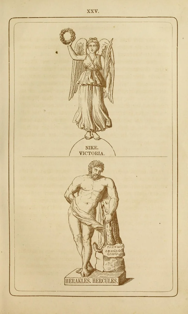 An illustration from Der Olymp, oder, Mythologie der Griechen und Römer : mit Einschluss der aegyptischen, nordischen und indischen Götterlehre : zum Selbtsunterricht für die erwachsene Jugend und angehende Künstler, sowie für höhere Lehranstalten, 1868, leaf 269