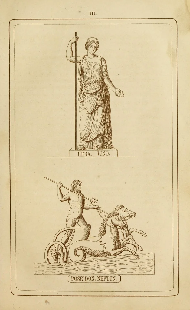 An illustration from Der Olymp, oder, Mythologie der Griechen und Römer : mit Einschluss der aegyptischen, nordischen und indischen Götterlehre : zum Selbtsunterricht für die erwachsene Jugend und angehende Künstler, sowie für höhere Lehranstalten, 1868, leaf 81