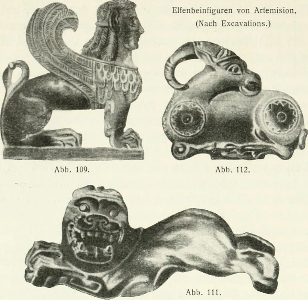 An illustration from Der Orient und die frühgriechische Kunst, 1912, leaf 115