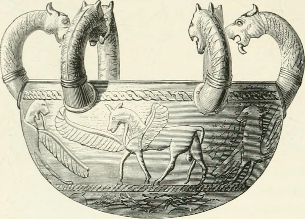 An illustration from Der Orient und die frühgriechische Kunst, 1912, leaf 137