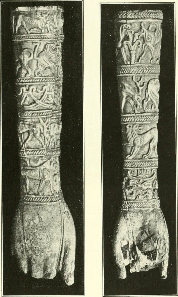 An illustration from Der Orient und die frühgriechische Kunst, 1912, leaf 142