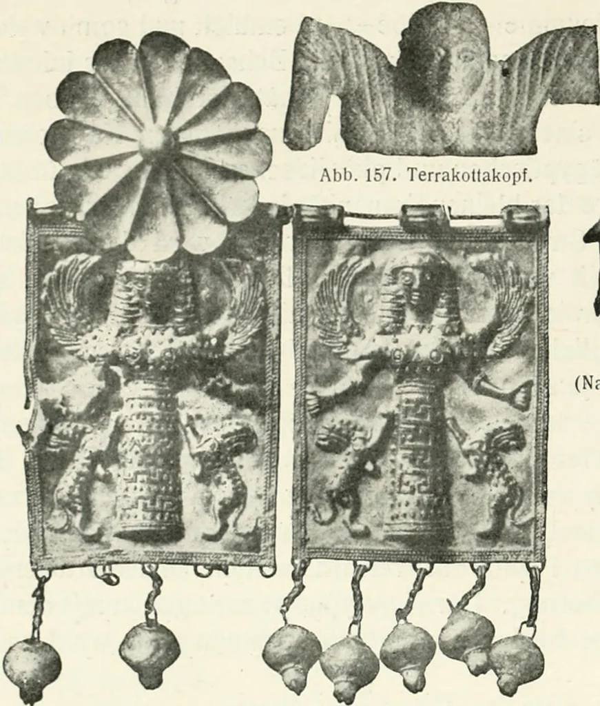 An illustration from Der Orient und die frühgriechische Kunst, 1912, leaf 153