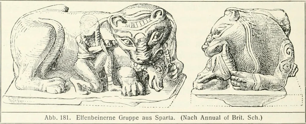 An illustration from Der Orient und die frühgriechische Kunst, 1912, leaf 163