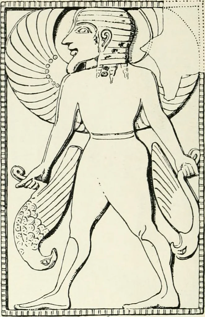 An illustration from Der Orient und die frühgriechische Kunst, 1912, leaf 175