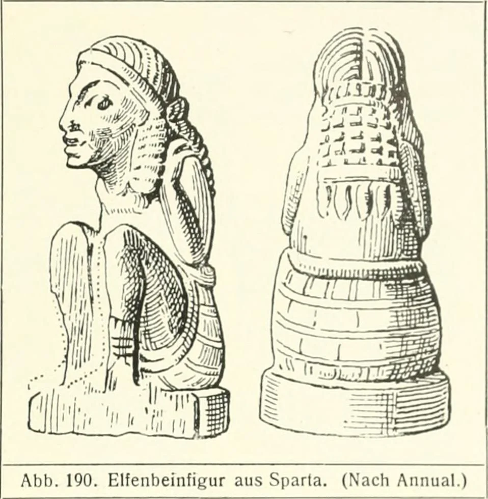 An illustration from Der Orient und die frühgriechische Kunst, 1912, leaf 176
