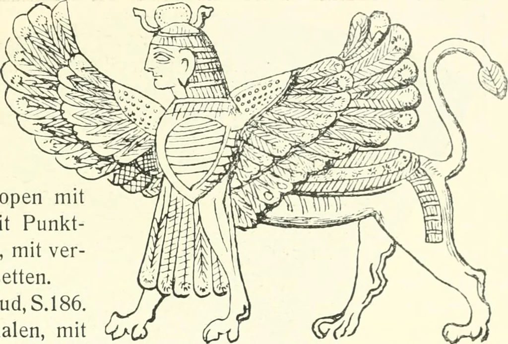 An illustration from Der Orient und die frühgriechische Kunst, 1912, leaf 18