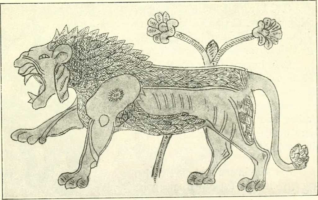 An illustration from Der Orient und die frühgriechische Kunst, 1912, leaf 18