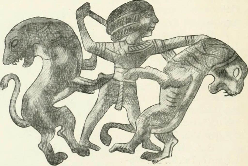 An illustration from Der Orient und die frühgriechische Kunst, 1912, leaf 19