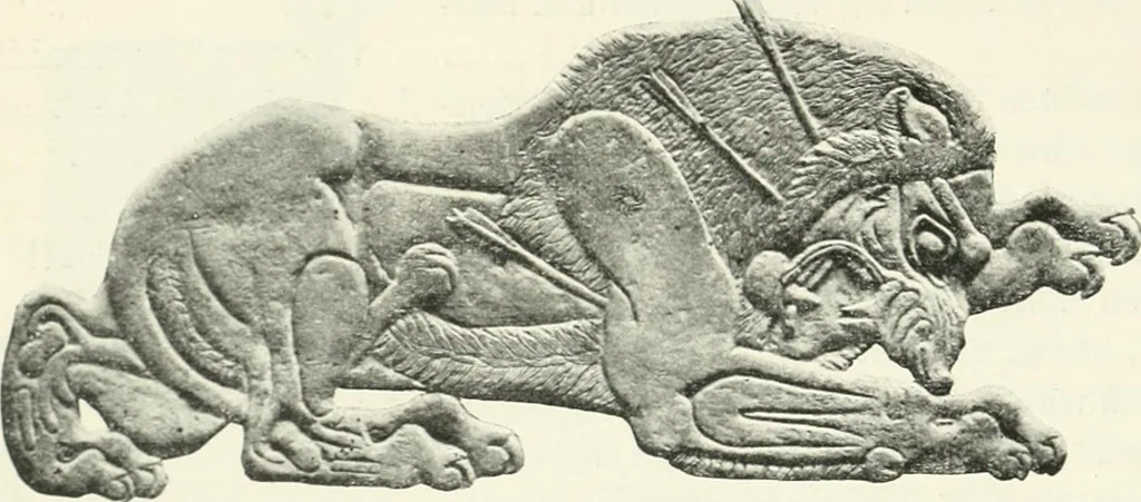 An illustration from Der Orient und die frühgriechische Kunst, 1912, leaf 21