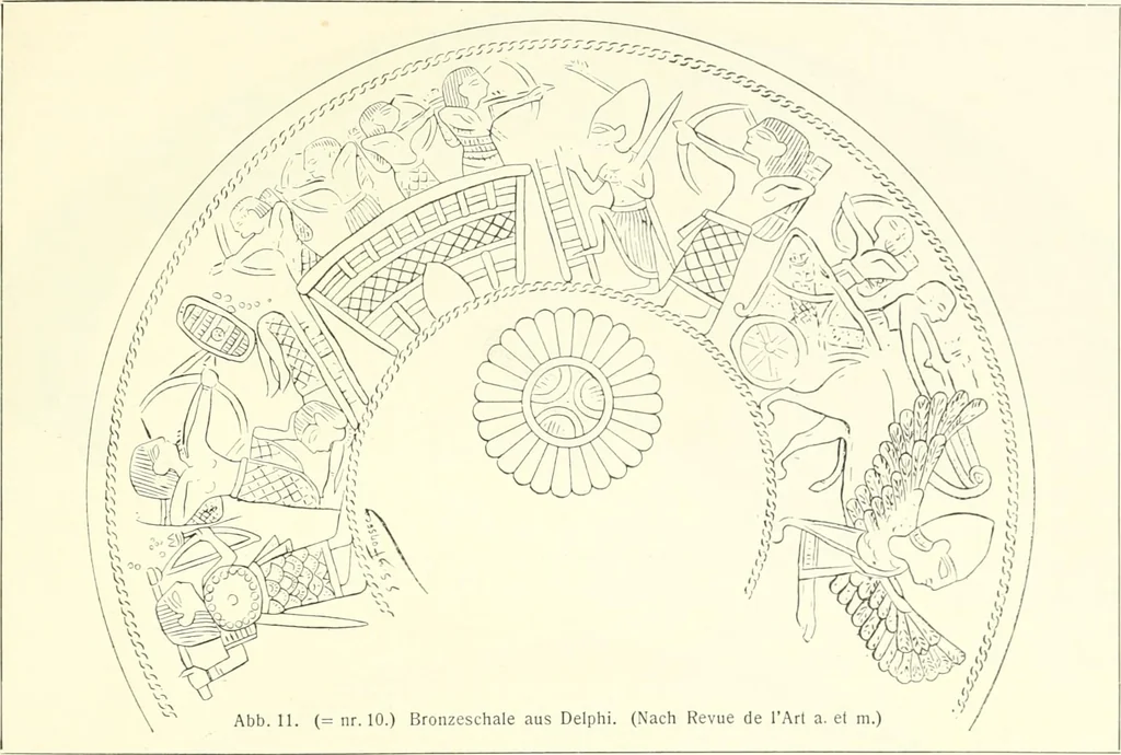 An illustration from Der Orient und die frühgriechische Kunst, 1912, leaf 32