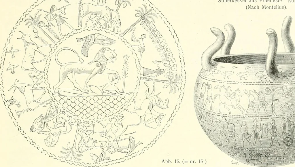 An illustration from Der Orient und die frühgriechische Kunst, 1912, leaf 36