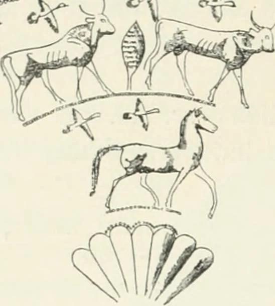 An illustration from Der Orient und die frühgriechische Kunst, 1912, leaf 37