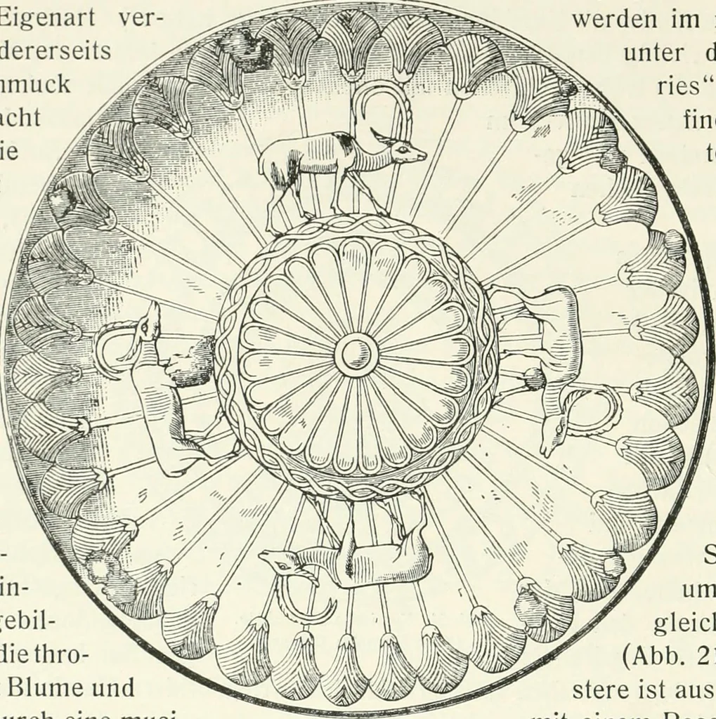 An illustration from Der Orient und die frühgriechische Kunst, 1912, leaf 45