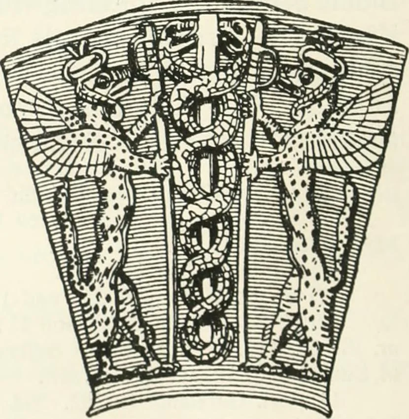 An illustration from Der Orient und die frühgriechische Kunst, 1912, leaf 59