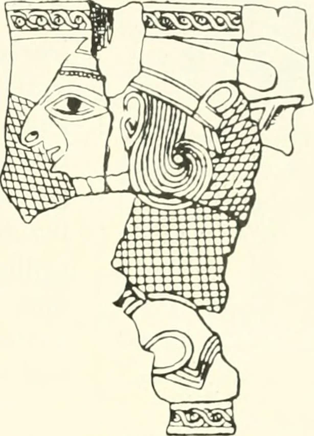 An illustration from Der Orient und die frühgriechische Kunst, 1912, leaf 62