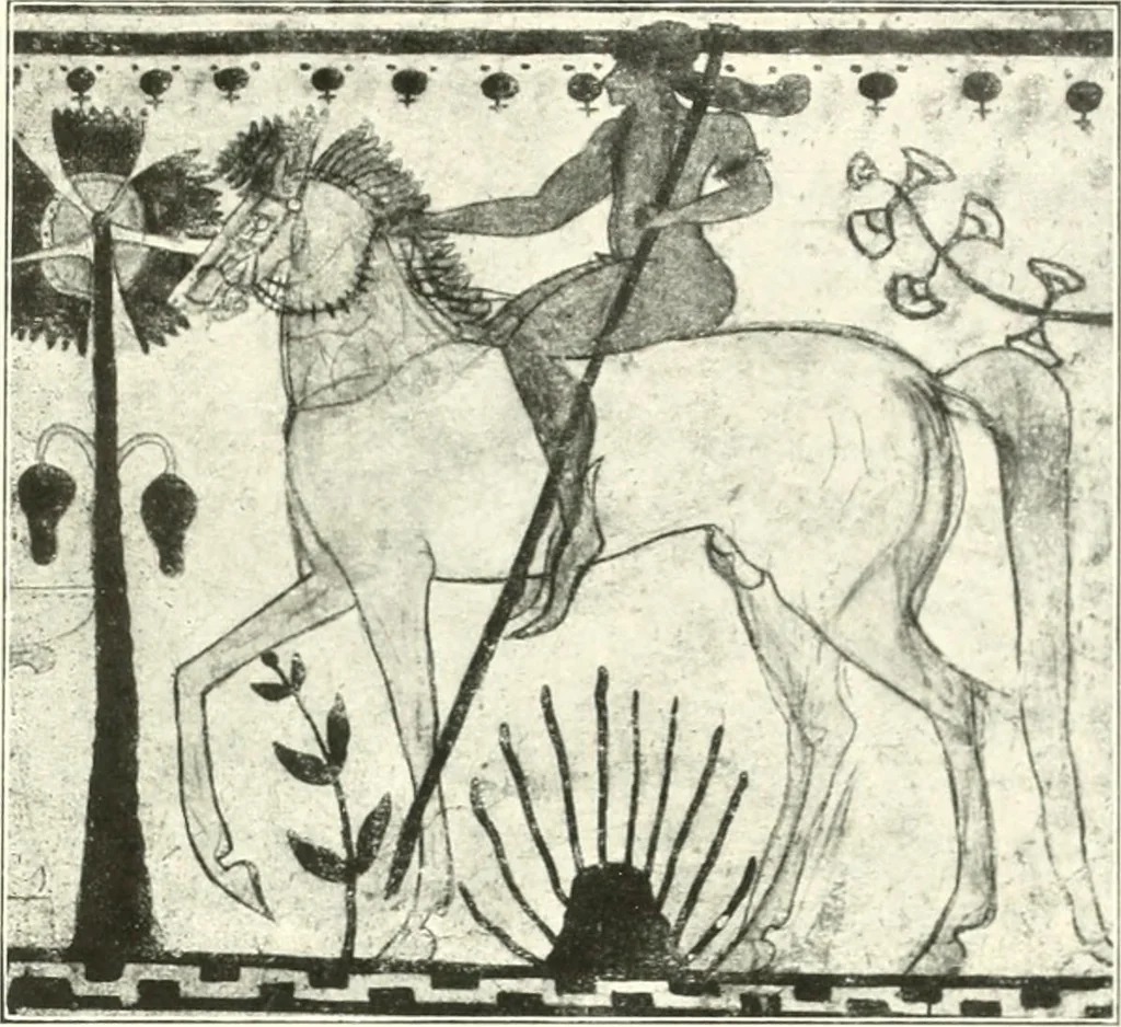An illustration from Der Orient und die frühgriechische Kunst, 1912, leaf 78