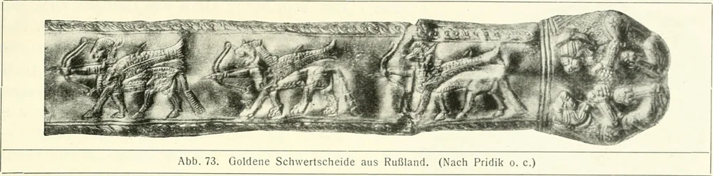 An illustration from Der Orient und die frühgriechische Kunst, 1912, leaf 82