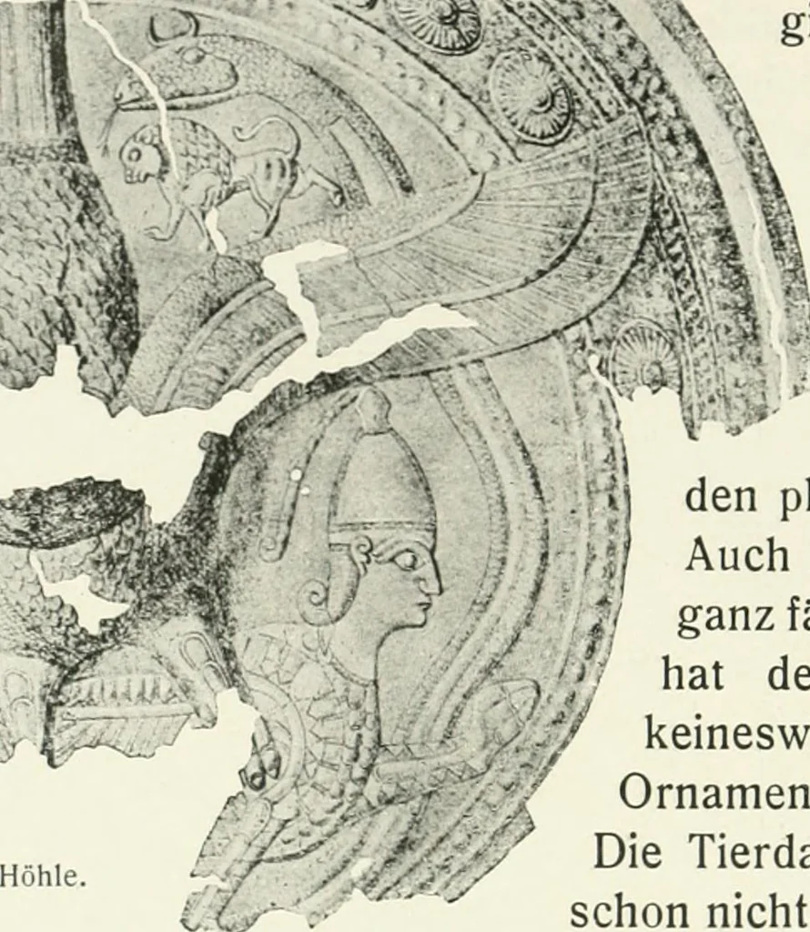 An illustration from Der Orient und die frühgriechische Kunst, 1912, leaf 91