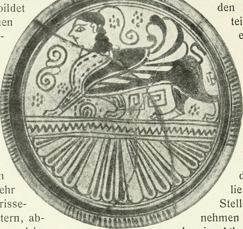 An illustration from Der Orient und die frühgriechische Kunst, 1912, leaf 99