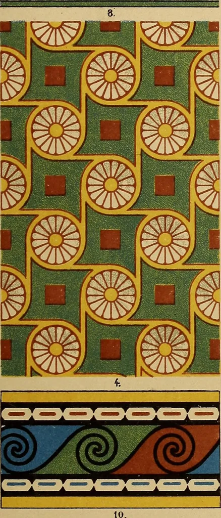 An illustration from Der Ornamentenschatz; ein Musterbuch stilvoller Ornamente aus allen Kunstepochen, 1887, leaf 11