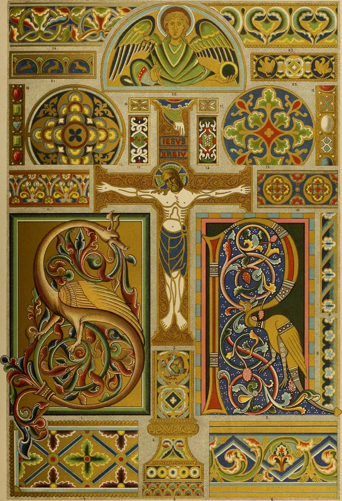 An illustration from Der Ornamentenschatz; ein Musterbuch stilvoller Ornamente aus allen Kunstepochen, 1887, leaf 111
