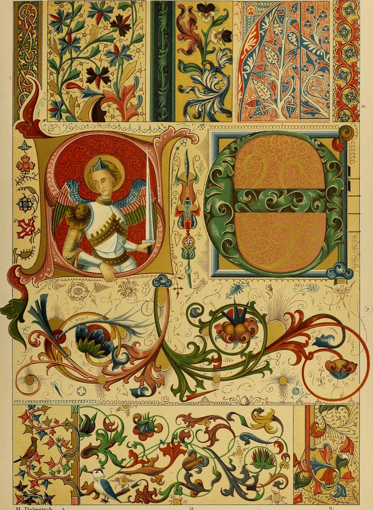 An illustration from Der Ornamentenschatz; ein Musterbuch stilvoller Ornamente aus allen Kunstepochen, 1887, leaf 135