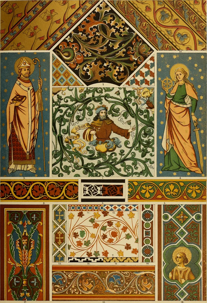An illustration from Der Ornamentenschatz; ein Musterbuch stilvoller Ornamente aus allen Kunstepochen, 1887, leaf 139